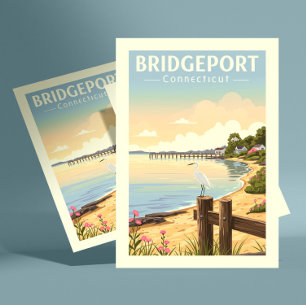 Cartão Postal Ponteport antiguidade Connecticut