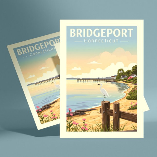 Cartão Postal Ponteport antiguidade Connecticut (Criador carregado)