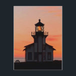 Cartão Postal Ponto de iluminação do MENDOCINO Cabrillo Sunset<br><div class="desc">Olá! Espero que goste desta foto que eu capturei. Sinta-se livre para adicionar seu próprio texto! Procure mais no meu compro.</div>