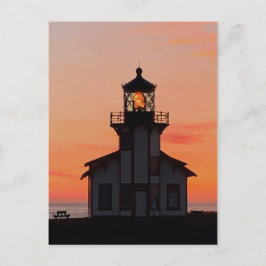 Cartão Postal Ponto de iluminação do MENDOCINO Cabrillo Sunset