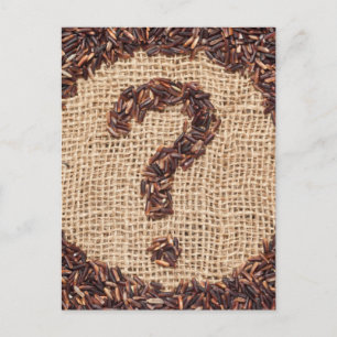 Cartão Postal Ponto de interrogação