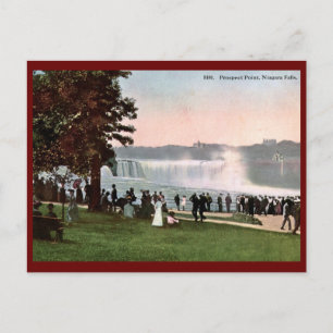 Cartão Postal Ponto De Perspectiva, Niagara Cai 1909 Vintage