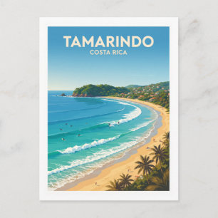 Cartão Postal Ponto de Quebra de Surf Playa Tamarindo Costa Rica