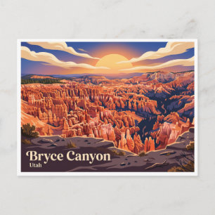 Cartão Postal Ponto do Pôr do Sol Bryce Canyon Utah