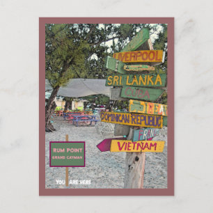 CARTÃO POSTAL PONTO DO RUM, ILHAS GRAND CAYMAN