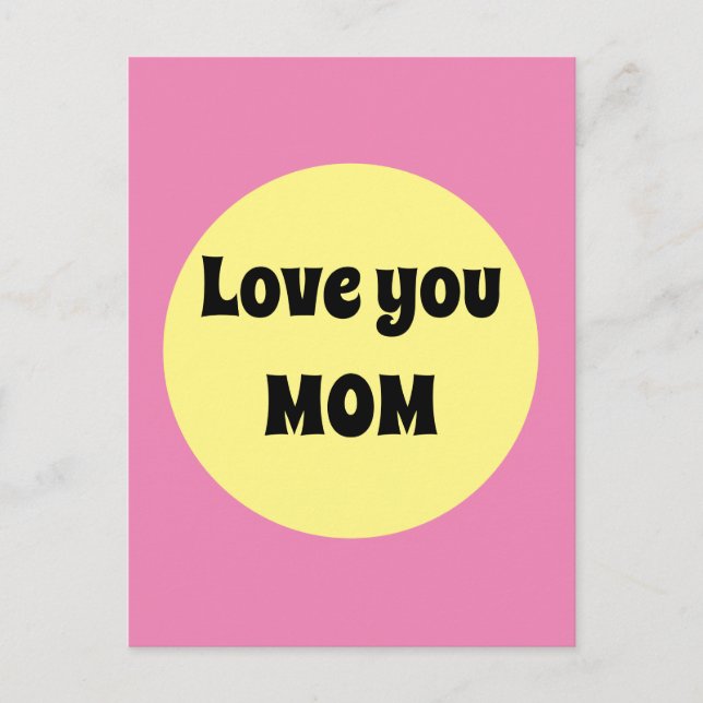 Cartão Postal Ponto grande amarelo (Frente)