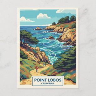 Cartão Postal Ponto Lobos Viagem Califórnia
