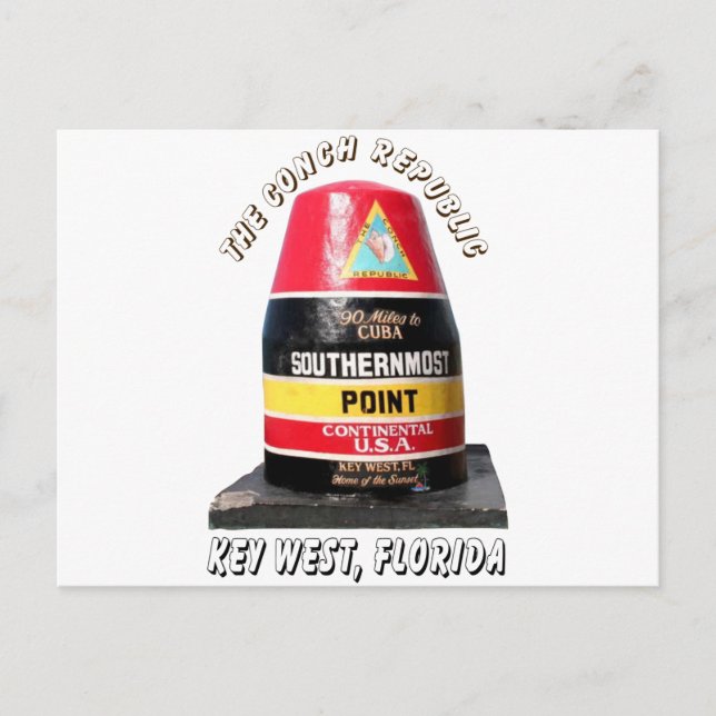 Cartão Postal Ponto Mais ao Sul (Frente)