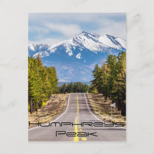 Cartão Postal ponto máximo de humphrey na arizona perto do flag