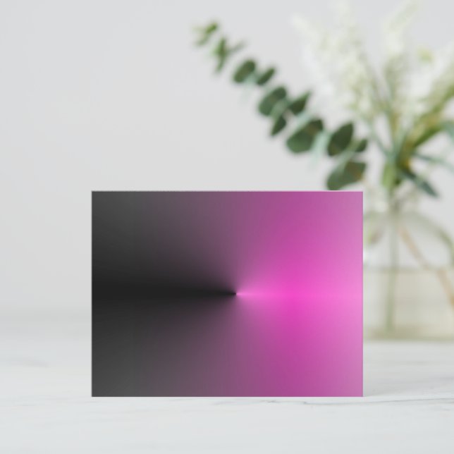 Cartão Postal Ponto rosa-n-preto (Em pé/Frente)