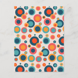 Cartão Postal Pontos Abstrato coloridos
