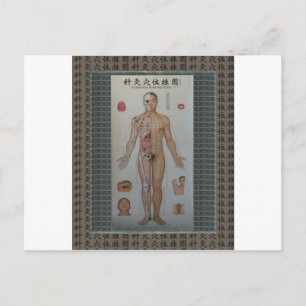 Cartão Postal Pontos de atração cheio de arte na parede frontal