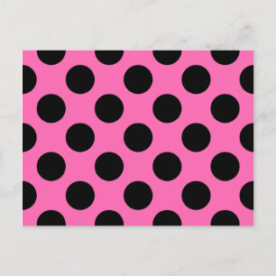 Cartão Postal Pontos Pintados Rosa Quente
