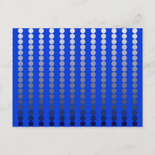 Cartão Postal Pontos satíricos - azul de cobalto e turfa