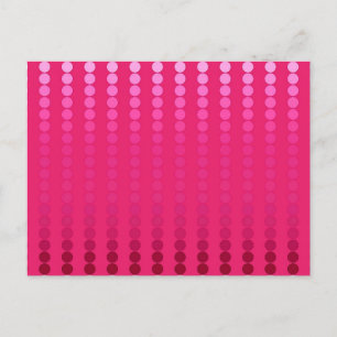 Cartão Postal Pontos satíricos - tons cor-de-rosa fuchsia