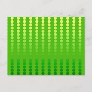 Cartão Postal Pontos satíricos - tons de verde limão
