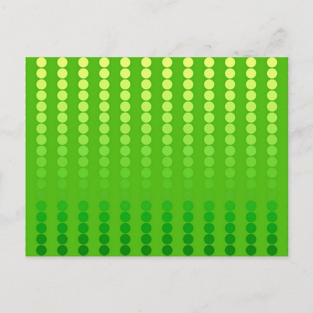 Cartão Postal Pontos satíricos - tons de verde limão (Frente)