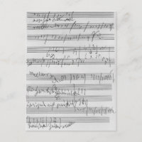 Pontuação musical manuscrita