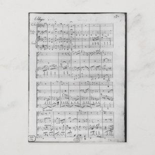 Cartão Postal Pontuação para trio para piano, violino e violon