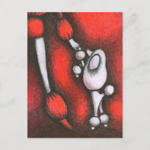 Cartão Postal poodle