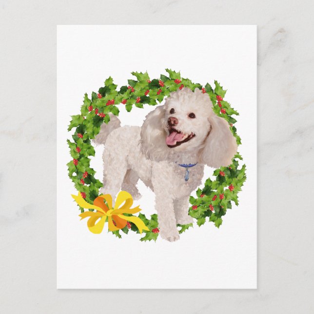 Cartão Postal Poodle (Frente)