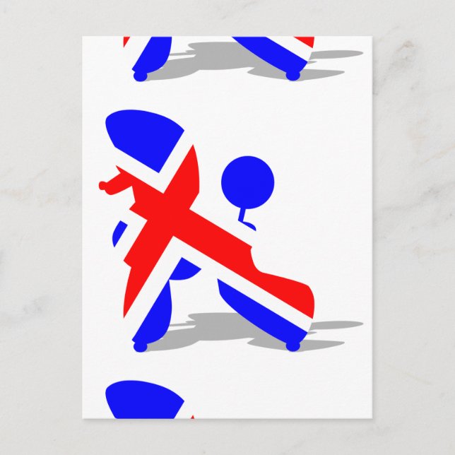 Cartão Postal Poodle britânico (Frente)
