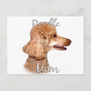 Cartão Postal Poodle (damasco) Mãe 2