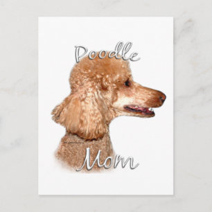 Cartão Postal Poodle (damasco) Mãe 2