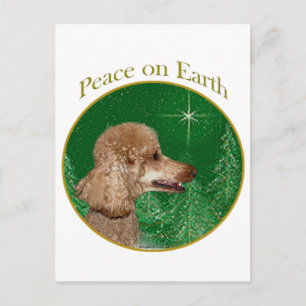 Cartão Postal Poodle Peace
