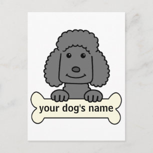 Cartão Postal Poodle Personalizado