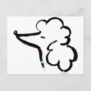 Cartão Postal Poodle Portrait