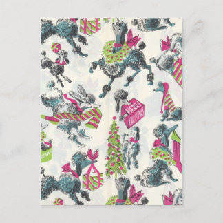 Cartão Postal Poodles Feriados de Férias Frescas Fúnebres Grátis