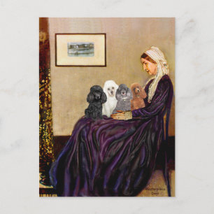 Cartão Postal Poodles (quatro) - Madre de Whistler&apos