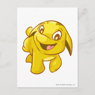 Cartão Postal Poogle Dourado