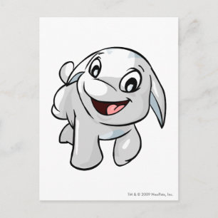 Cartão Postal Poogle White