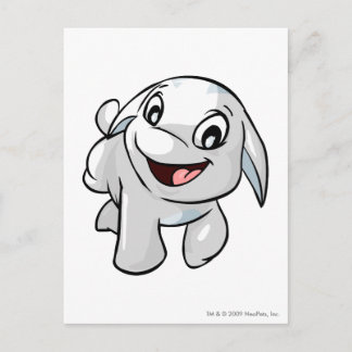 Cartão Postal Poogle White