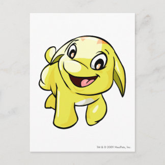 Cartão Postal Poogle Yellow