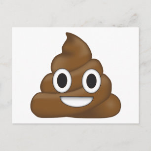 Cartão Postal Poop Emoji