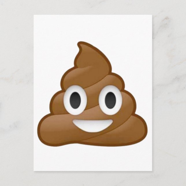 Cartão Postal Poop emoji (Frente)