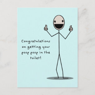 Cartão Postal Poop No Banheiro