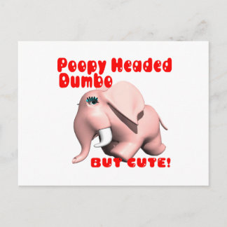 Cartão Postal Poopy Headed Dumbo