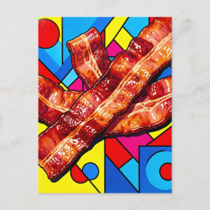 Cartão Postal Pop Art Bacon Crocante