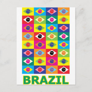 Cartão Postal Pop Art Brasil