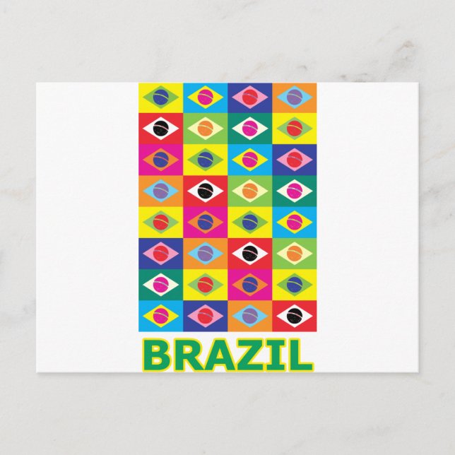 Cartão Postal Pop Art Brasil (Frente)