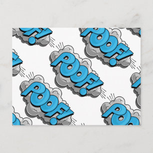 Cartão Postal Pop Art Comic Poof!