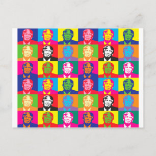 Cartão Postal pop art donald trump