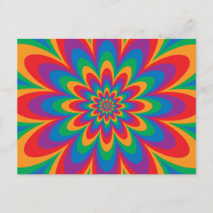 Cartão Postal Pop Art Flower
