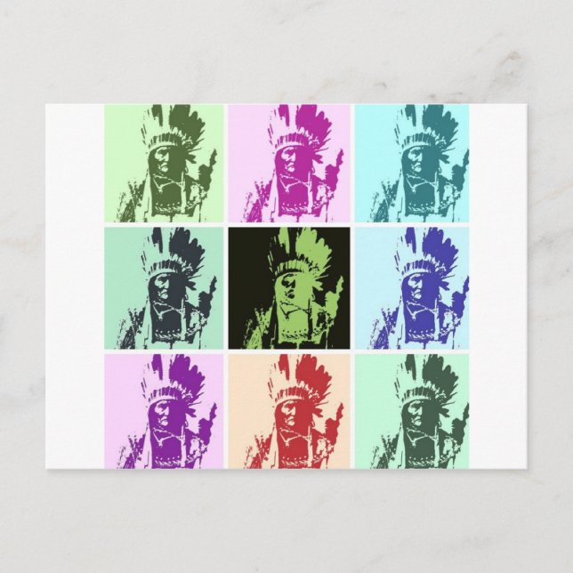 Cartão Postal Pop Art Geronimo (Frente)