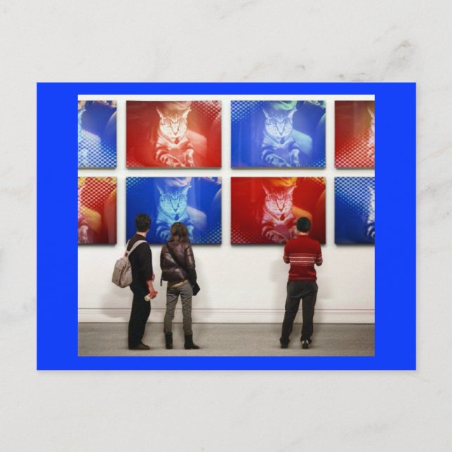 Cartão Postal Pop Art Indigo (Frente)