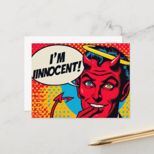 Cartão Postal Pop Art Innocent Devil